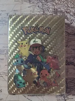 55 Pcs Pokemon Card Foil Gold Pack Cards TCG GX Vmax GX Card Charizard Rare Gift - Image 1