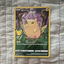 Pokemon Pikachu 005/025 Celebrations Holo Rare Card 60 HP Thunder Jolt Gnaw - Image 1
