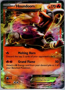 Houndoom EX 21/162 XY - BREAKthrough - Pokemon Card - NM - Image 1