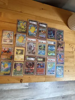 Pokemon Graded Card Lot BUBBLE MEW Pikachu Charizard Gyarados 20 Cards - Image 1