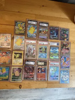 Pokemon Graded Card Lot BUBBLE MEW Pikachu Charizard Gyarados 20 Cards - Image 2