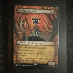 Magic: The Gathering Hexing Squelcher Rare Creature Black ECL 0317 Card - Image 1