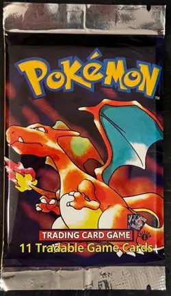 Pokemon TCG Base Set 1st Edition Booster Pack Charizard Art 1999 WOTC 11 Cards - Image 1