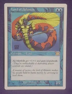 Magic the Gathering Lord of Atlantis (79/350) Sixth Edition EX Lightly Played - Image 1