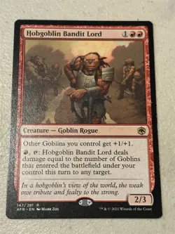 mtg Hobgoblin Bandit Lord, Forgotten Realms goblin lord, unplayed - Image 1