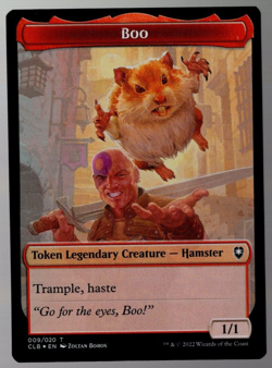 Boo / Treasure 009/020 Double Sided Token Foil Baldur's Gate MTG NM - Image 1