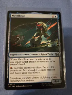Metalhead Teenage Mutant Ninja Turtles Regular Legendary Artifact Creature MTG - Image 1