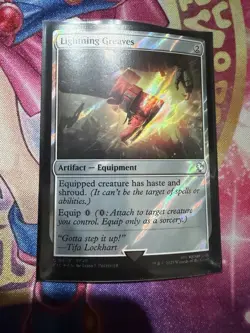 MTG Lightning Greaves Surge FOIL FINAL FANTASY VII FFVII 0349 LP Commander - Image 1