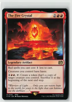 The Fire Crystal R 0135 Final Fantasy FIN NM MTG Magic the Gathering Unplayed - Image 1