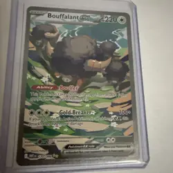 Pokemon TCG Bouffalant EX 170/086 - Special Illustration Rare - White Flare - NM - Image 2