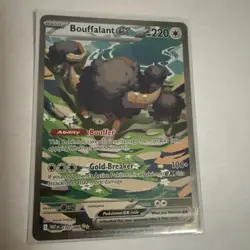 Pokemon TCG Bouffalant EX 170/086 - Special Illustration Rare - White Flare - NM - Image 3