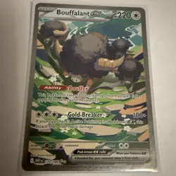 Pokemon TCG Bouffalant EX 170/086 - Special Illustration Rare - White Flare - NM - Image 5