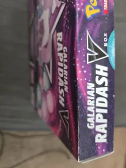Pokemon TCG Galarian Rapidash V Collection Box 4 Booster Packs NEW - Image 3