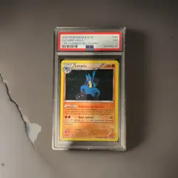 Pokemon TCG Lucario Holo Rare 2013 B & W Stage 1 Fighting #80/113 PSA 7 - Image 1