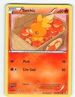 TORCHIC RC5/RC25 COMMON LEGENDARY TREASURES POKEMON HOLO MP - Image 2