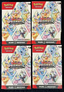 Pokemon - Prismatic Evolutions Booster Bundle Lot of 4 NEW! , Read Description - Image 1