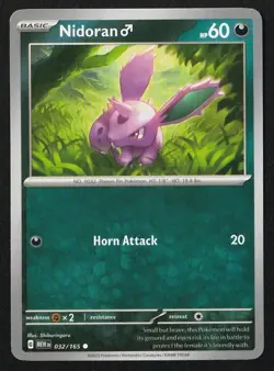Nidoran 32/165 - Pokemon Scarlet & Violet 151 TCG Set - Common, NM - #32/165 - Image 1