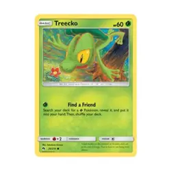 Pokemon SM - Lost Thunder Treecko (C) #20 (Reverse Holo) NM - Image 1