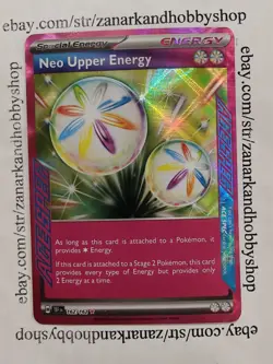 Pokemon Neo Upper Energy 162/162 Temporal Forces NM - Image 1