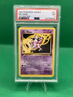 Pokemon TCG Mr. Mime 22/64 Jungle 1st Ed Non Holo PSA 7 NM - Image 1