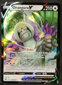 Pokemon TCG - Oranguru V 133/189 - Astral Radiance - Full Art Ultra Rare Holo - Image 1