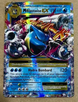 Pokemon TCG M Blastoise EX Ultra Rare Holo Evolutions 22/108 (NM) - Image 1