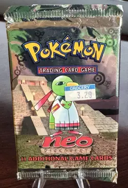 Pokemon Neo Discovery Booster Pack Factory Sealed, Unweighed - Image 1