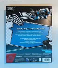Pokemon TCG Scarlet & Violet Black Bolt Binder Collection Box Sealed 5 Packs New - Image 2