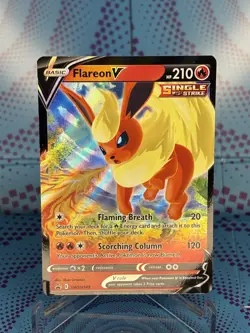 Flareon V SWSH149 Black Star Promo Holo Sword & Shield Pokemon TCG 2021 NM - Image 1