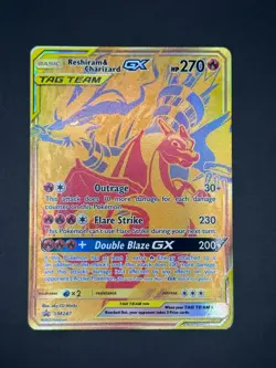 Reshiram & Charizard GX Tag Team SM247 Pokemon Sun & Moon Promo - Image 1