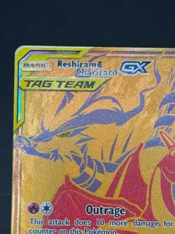 Reshiram & Charizard GX Tag Team SM247 Pokemon Sun & Moon Promo - Image 3