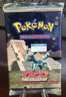 Pokemon Neo Discovery Booster Pack Factory Sealed, Unweighed - Image 1