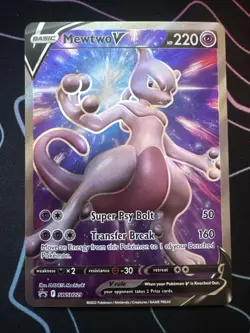 Pokemon SWSH229 Mewtwo VSTAR Sword and Shield Black Star Promo - Image 1