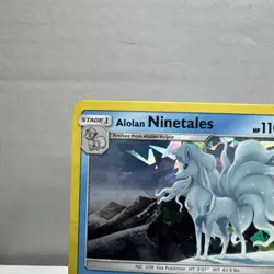 Pokemon REVERSE HOLO RARE ALOLAN NINETALES BURNING SHADOWS 28/147 PACK FRESH - Image 3