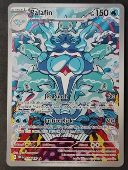 Palafin 200/197 SV03: Obsidian Flames Holo Illustration Rare Pokemon 2023 (NM/M) - Image 1