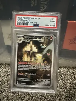 2023 POKEMON PAR EN-PARADOX RIFT ILLUSTRATION RARE #202 GARGANACL PSA 9 - Image 1