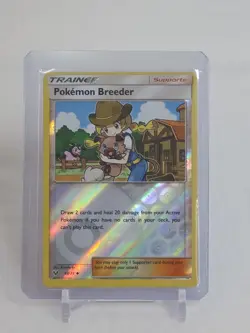 Pokemon - Pokemon Breeder - 63/73 - Uncommon - Reverse Holo - Sun & Moon Shining - Image 1