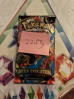 (HEAVY) 22.53g Pokemon TCG Mega Evolution Booster Pack (SEALED)✅ - Image 2