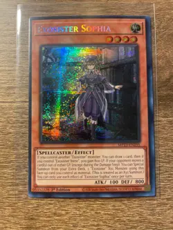 YuGiOh! TCG Exosister Sophia MP23-EN255 Prismatic Secret Rare 1st Edition NM - Image 1