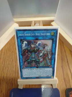 YuGiOh Ancient Warriors Oath - Double Dragon Lords Super Rare 1st Ed ROTD-EN048 - Image 4