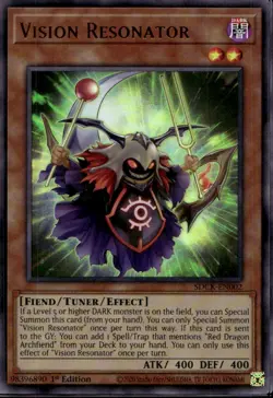 Vision Resonator 1st Ed Ultra Rare SDCK-EN002 Yu-Gi-Oh! - Image 1
