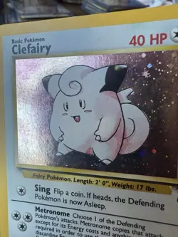 Pokemon TCG Clefairy & Chansey Lot - Base Set Holo Vintage 3 Card LP/MP - Image 4