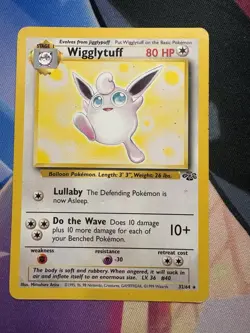 Pokemon TCG Wigglytuff Jungle 32/64 Unlimited Regular Card HP - Image 1