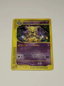 Alakazam 1/165 Holo Rare Vintage Pokemon Card TCG Expedition Base Set 2002 LP - Image 1