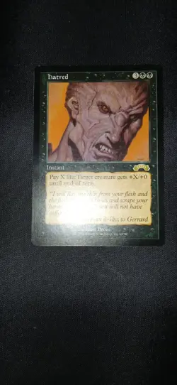 Mtg Nm Lp Rare Hatred Exodus Vintage Magic The Gathering Card - Image 1