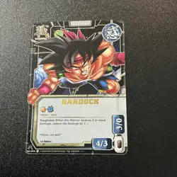Bandai Bardock Warrior WA-074 Dragon Ball Collectible Card Game 1st Edition 2008 - Image 1