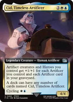 Cid, Timeless Artificer (Extended Art) [FIN - 480] - NM [Normal] TCG MTG - Image 1