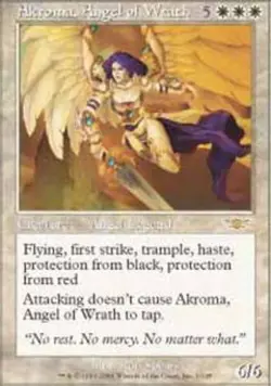 [1x] Akroma, Angel of Wrath Heavy Play, English Legions MTG Magic - Image 1