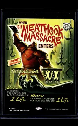 Magic The Gathering Innistrad Remastered Poster Borderless The Meathook Massacre - Image 1