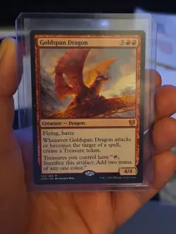 Goldspan Dragon – Kaldheim (KHM) 139/285 – Rare – MTG Magic the Gathering – NM - Image 2